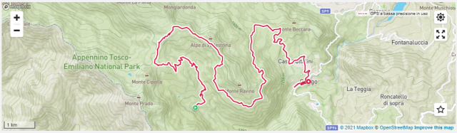 Secondo giorno 20 km da 1500 a 1800 metri di altitudine: dal rifugio Segheria al Passo di Lama Lite seguendo una forestale tutta in ascesa composta dal “trittico” Passone / Passo di Vallestrina / Bocchetta di Val Calda, tra single track e ampi spazi verdi dove si può ammirare tutta la bellezza di questa parte di Appennino. La Lama Lite è la vetta, alta 1800 metri, che congiunge la dorsale appenninica alla catena del Monte Cusna, come detto all’inizio la seconda cima più alta dell’Emilia Romagna. Arrivati al passo la fa da padrona la natura selvaggia ed incontaminata dell'estremo lembo appenninico del territorio reggiano, che nella solitudine e nel silenzio solenne del crinale fa parlare le cime del Cusna, del Prado e del Monte Vecchio. Il ritorno a Civago è in discesa, prima per il sentiero CAI 681 e poi per il trail chiamato “Cerbiatto”, dove è facile incontrare questi animali. L’ultimo tratto in leggera risalita è per una forestale in direzione Passo di Lama Lite fino all’incrocio col sentiero CAI 607, dove inizia la seconda discesa che porta a Civago per il sentiero della Cavallina.