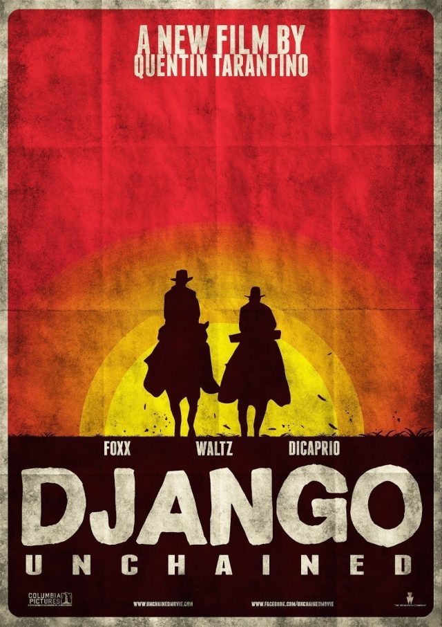 Django Unchained - sunset poster