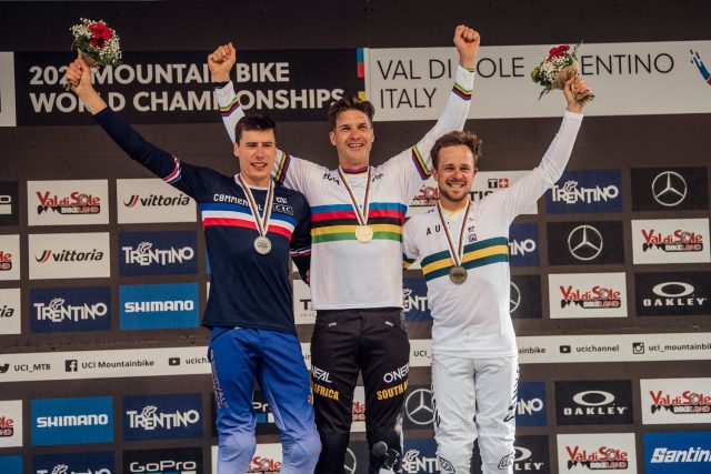 Val di Sole DH 2021 - podio DH Elite Men