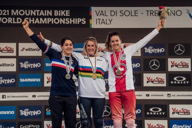 Val di Sole DH 2021 - podio DH Elite Women