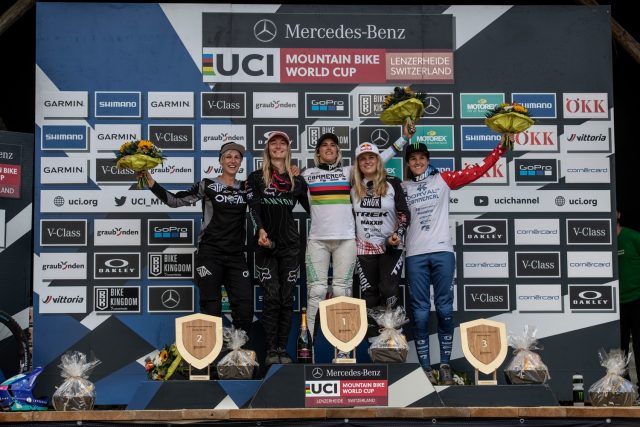 Lenzerheide World Cup DH 2021 - podio femminile