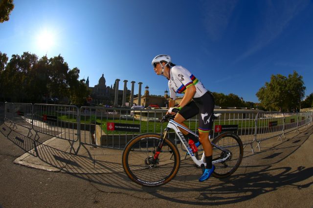 Gaia Tormena ITW - World Cup XCE Barcelona 2021 - action