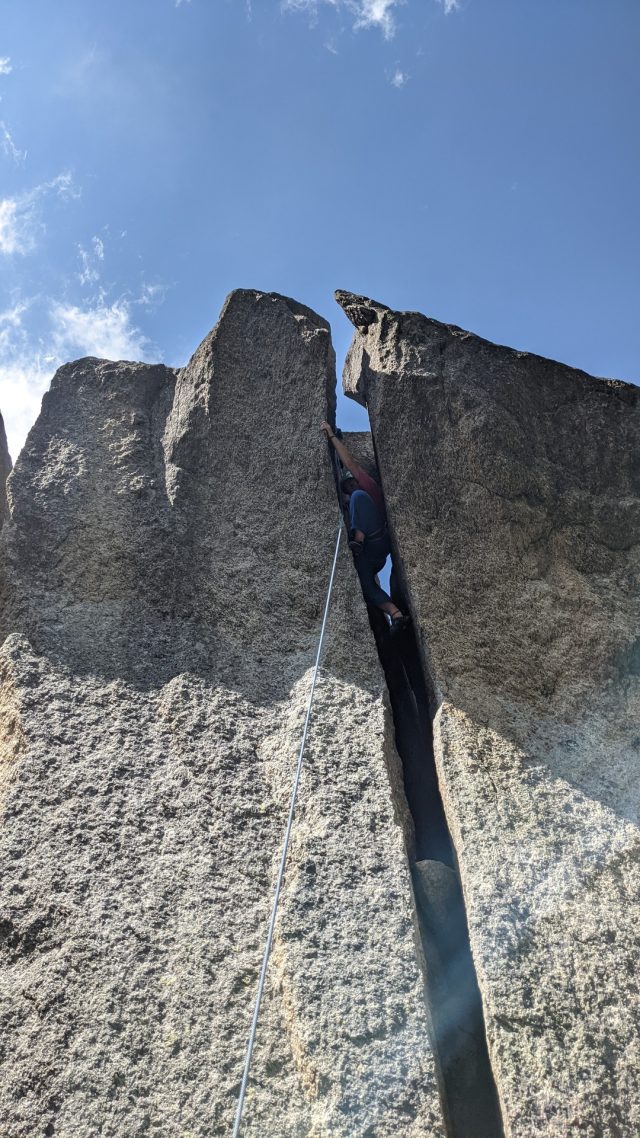 arrampicata in fessura