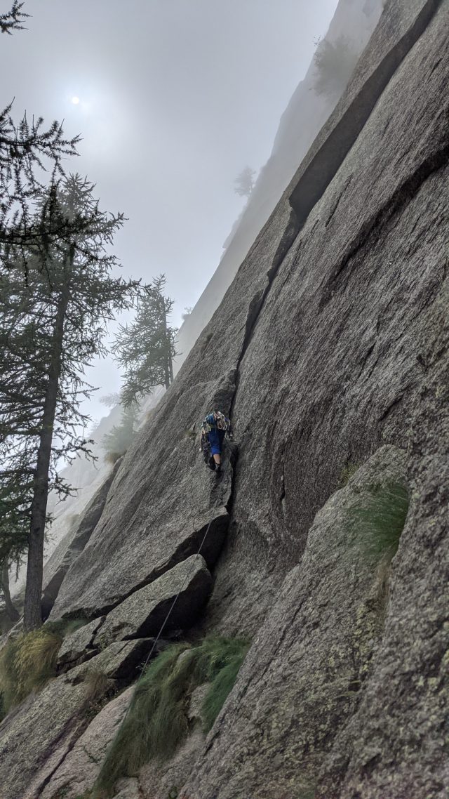 arrampicata in fessura