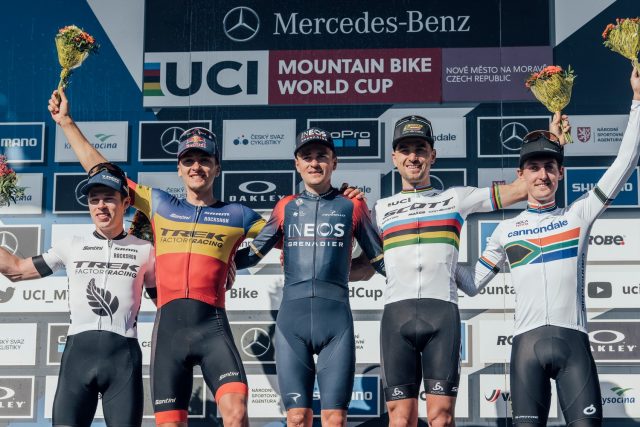 World Cup XC Nove Mesto 2022 - podio Elite Men