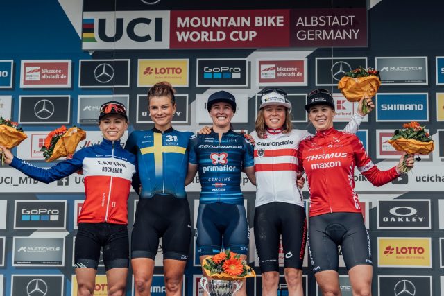 World Cup XC Albstadt 2022 - podio XCO Elite Women
