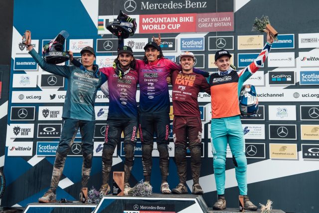 Fort William World Cup DH 2022 - podio elite men