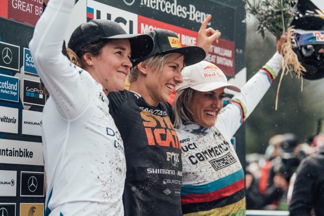 Fort William World Cup DH 2022 - podio elite women