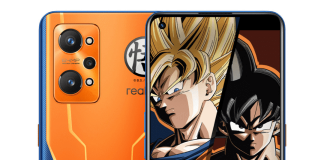 Nella foto di apertura il "micidiale" smartphone realme GT NEO 3T Dragon Ball Z Edition