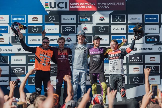 World Cup DH Mont-Sainte-Anne 2022 - podio maschile