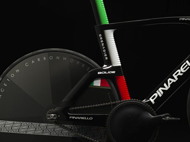 bici pinarello bolide di filippo ganna particolare carro