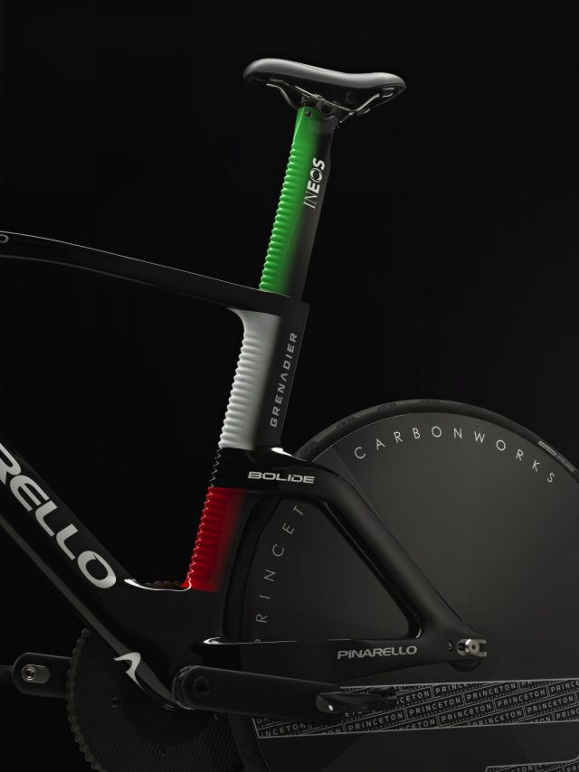 bici pinarello bolide di filippo ganna particolare carro
