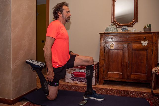 Allenamento MTB - Ritrovare l'equilibrio - Allungamento dei flessori dell'anca