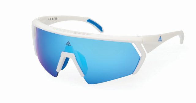 adidas sport eyewear SP0063 - Bianco/Altro con lente Blu