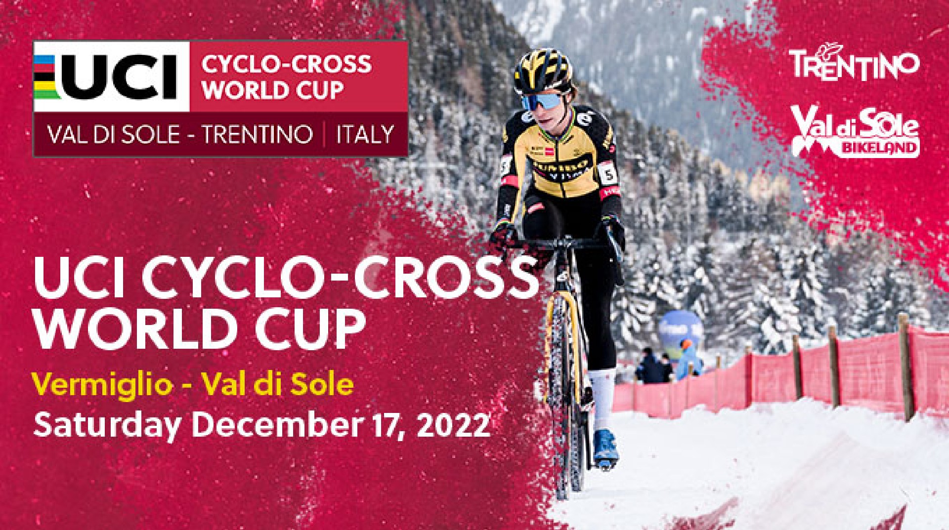 Ciclocross in Val di Sole, van der Poel e Pidcock sulla la neve